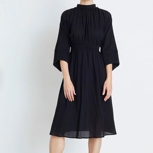 Apiece Apart black cotton gauze dress
